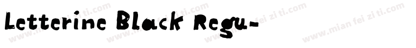 Letterine Black Regu字体转换